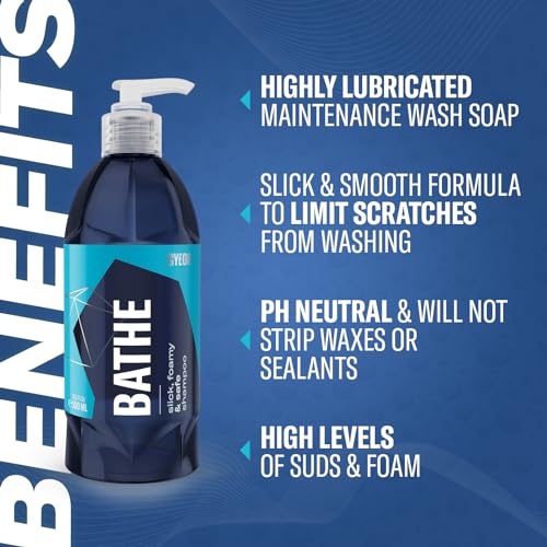 Gyeon quartz Q²M Bathe - Car Wash Soap - Wax and Ceramic Coating Safe - Highly Lubricated Foaming Car Wash Soap For Foam Cannon - Remove Loose Dirt and Grime - Great Addition to Car Wash Kit - Image 2