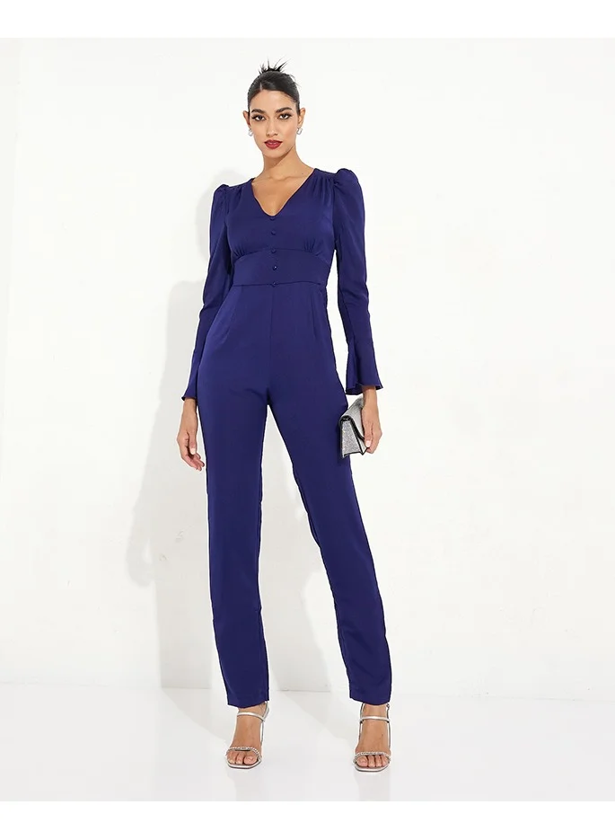 Little Mistress Little Mistress Satin Jumpsuit
