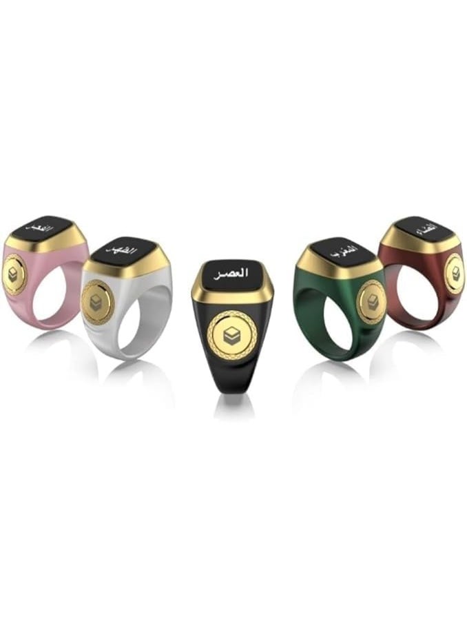 Smart Electronic Tasbeeh Ring 22mm with OLED Display Digital Finger Counter Rechargeable USB Battery Multiple Language Support - Image 4