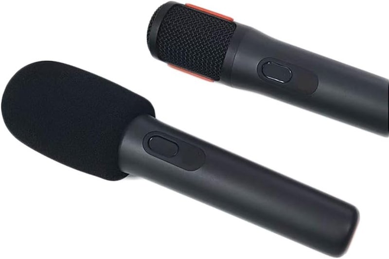 2 غطاء إسفنجي لمايكروفون لمايكروفون JBL PARTYBOX اللاسلكي، غطاء مايكروفون لاسلكي، أسود - Image 2