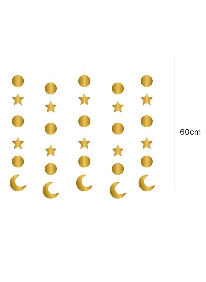 Party Propz Party Propz Eid Mubarak Decoration Set - Eid Mubarak Banner & Swirls Set  - Image 4