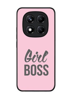 Stylizedd For Xiaomi Redmi Note 14 Pro 5G / X7 5G Case,Slim fit Camera Protection, Shockproof Thin Phone cover  - Girl Boss (Pink)  - Image 1
