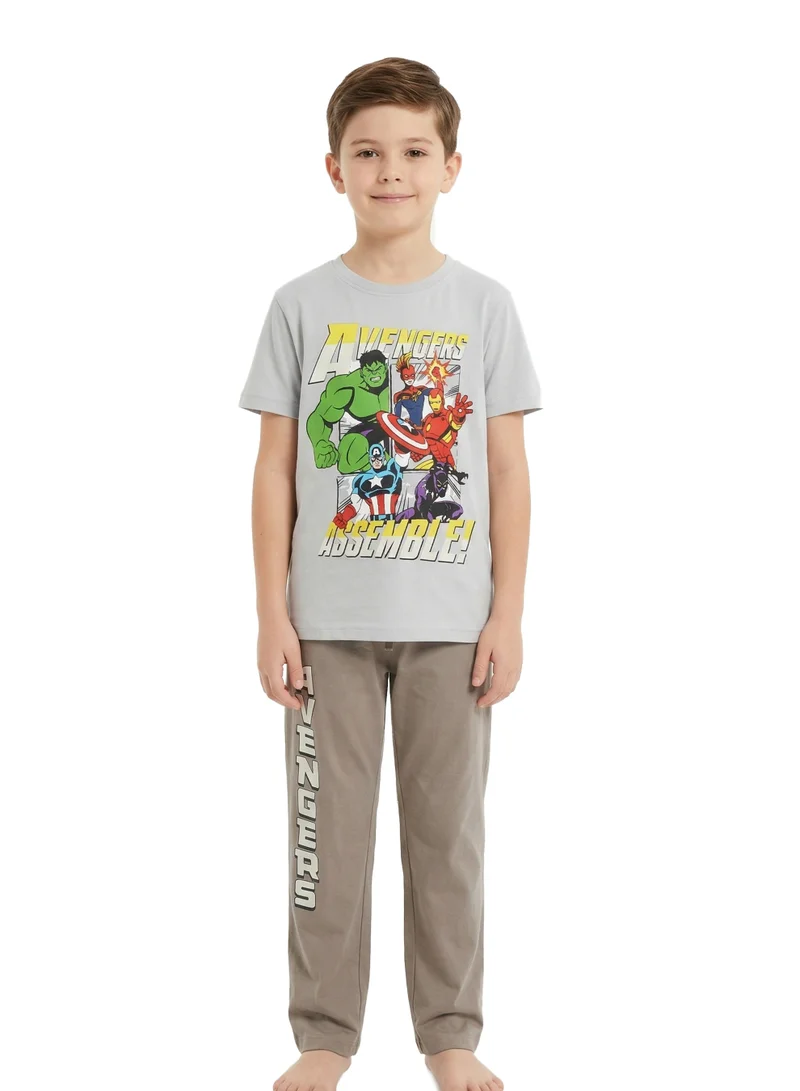 ديزني Teen Boys Marvel Avengers Graphic T-Shirt & Pyjama Set