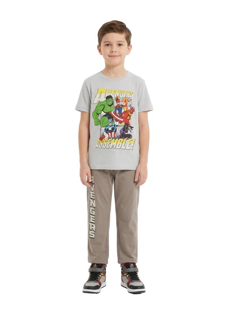 مارفل Teen Boys Marvel Avengers Graphic T-Shirt & Pyjama Set