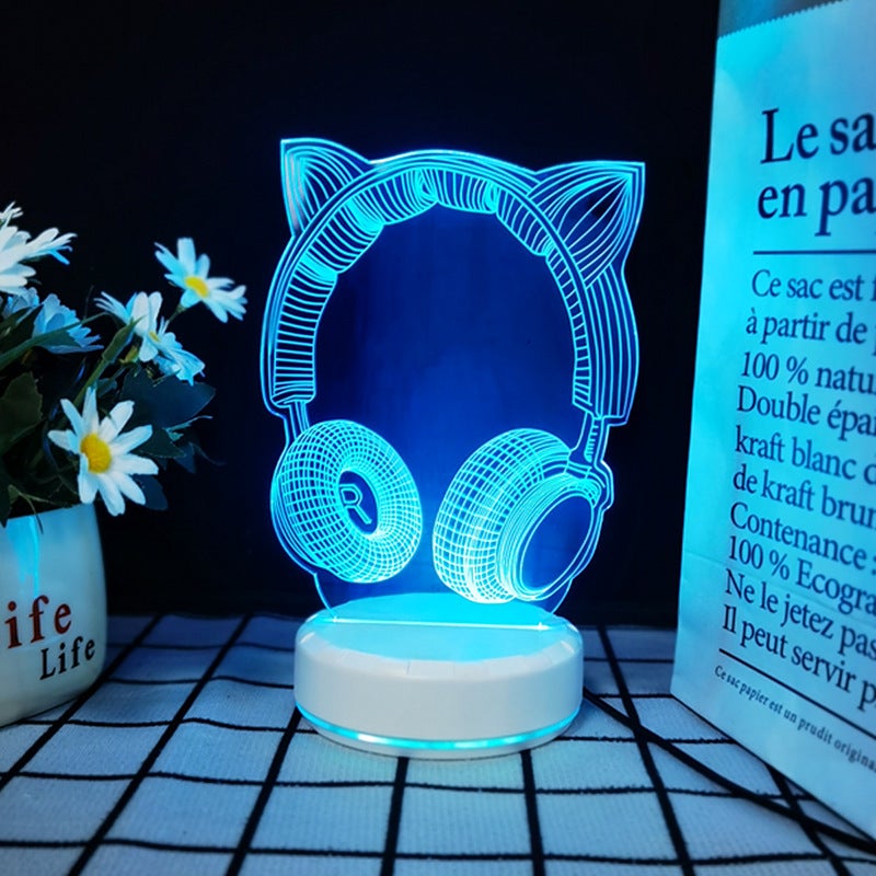 3D Creative RGB Gaming Night Light for Xbox Room Decor