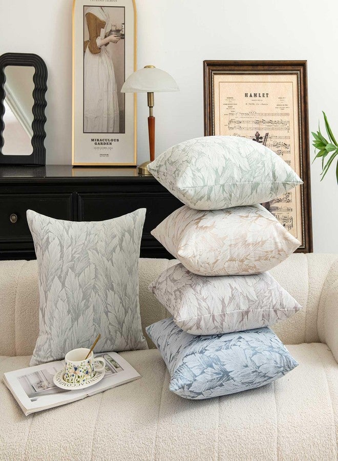 WACOMECO Decorative Throw Pillow Covers, Pack of 2 Accent Farmhouse Cushion Covers for Couch Sofa Bed Home Decoration, 18x18 inch, Taupe - Image 3