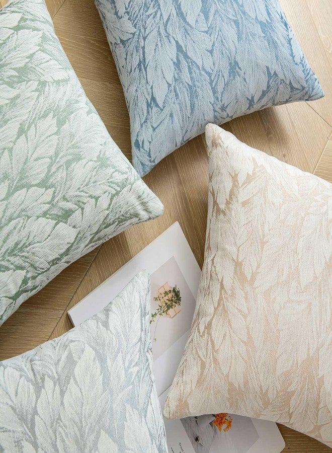 WACOMECO Decorative Throw Pillow Covers, Pack of 2 Accent Farmhouse Cushion Covers for Couch Sofa Bed Home Decoration, 18x18 inch, Taupe - Image 4