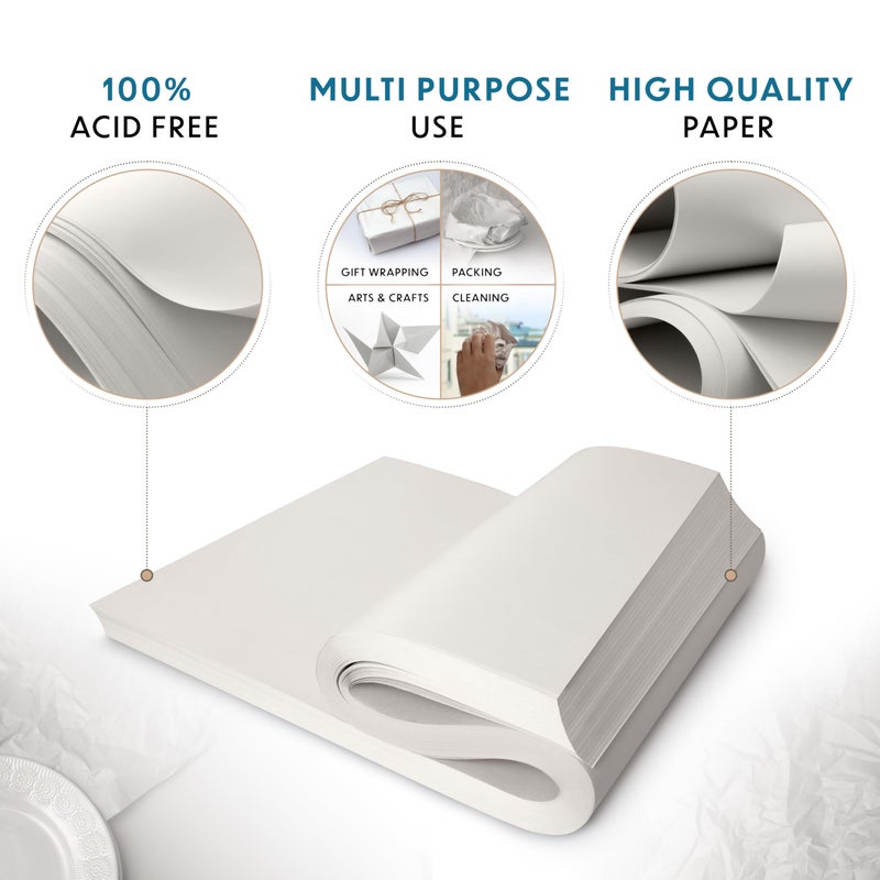 Alitte Packing Paper Sheets for Moving - 320 Sheets, Blank Newsprint Paper Sheets for Wrapping, Shipping, Arts & Crafts - Bulk Protective Paper for Box Filler, Cushioning & Protecting Fragile Items - 12x17 - Image 2