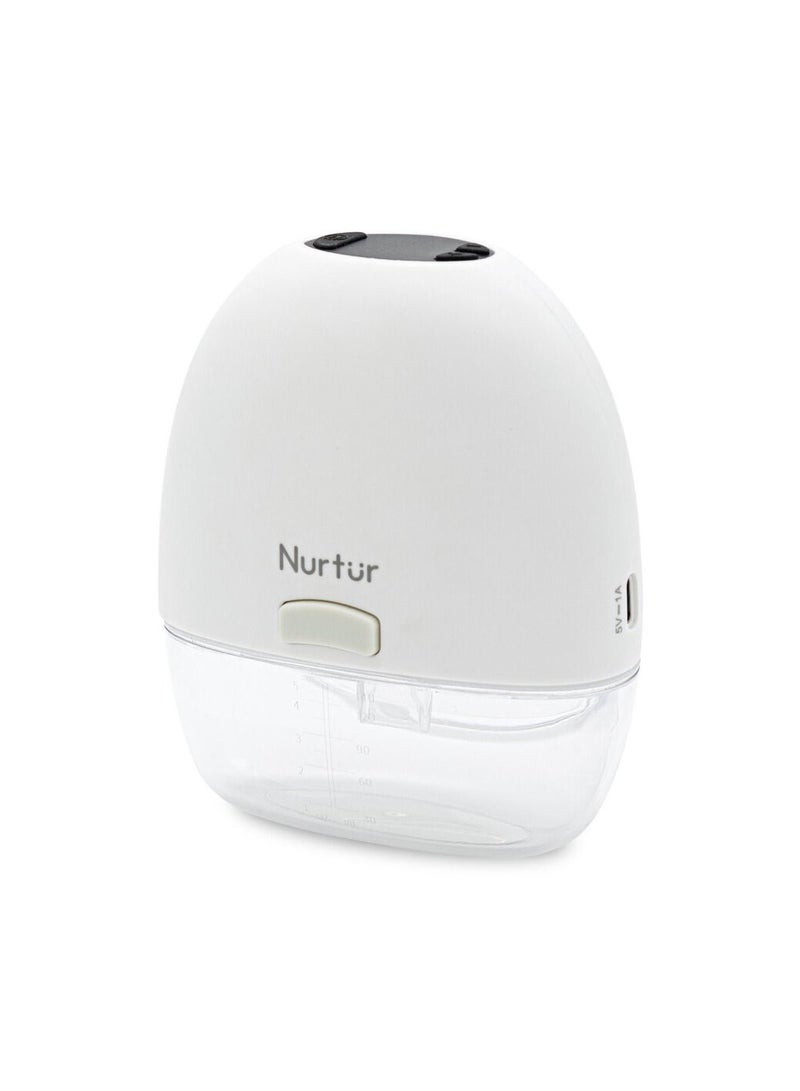 Nurtur Cozi Prime Single Wearable Breast Pump Portable Wireless Breast Pump Hand Free LCD Display Small And Light weight Extractor Gifts for New Mom Milk suction White 150ml - Image 1