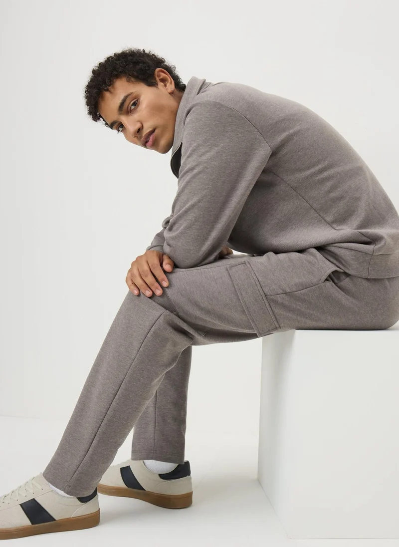 Brown Smart Co Ord Jogging Bottoms