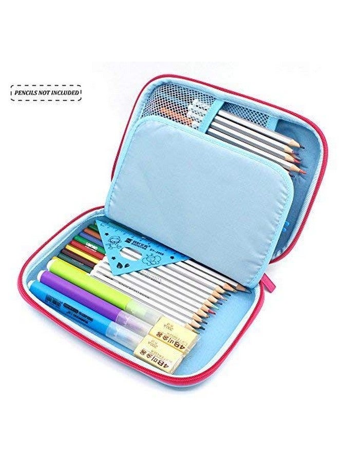 ShopNGift ShopNGift Premium Stylish Unicorn Owl Print Large Capacity Hardtop EVA Pencil Case Organizer School Kids Girls Women Pen Holder Pouch Multipurpose( Purple) - Image 4