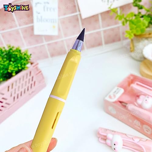 Toyshine Animal Eternal Pencil, Pack of 4, Multi-Color, Fine Point, Unisex, Kid, Writing, Drawing - Image 3