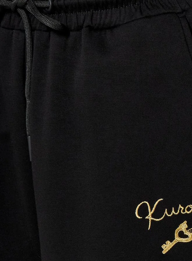 SP Characters Relaxed Fit Pants with Kuromi Embroidery