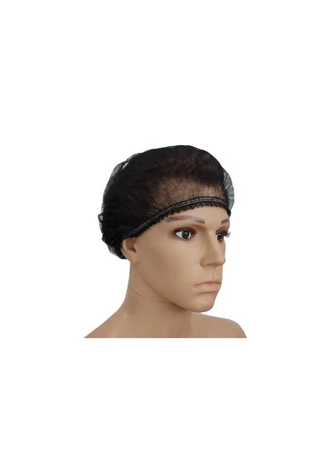 Generic 100- Piece Bouffant-Hairnet Cap -  Black Disposable for Cosmetics, Beauty, Kitchen, Cooking, Home Industries, Hospital, Surgery.  - Image 2