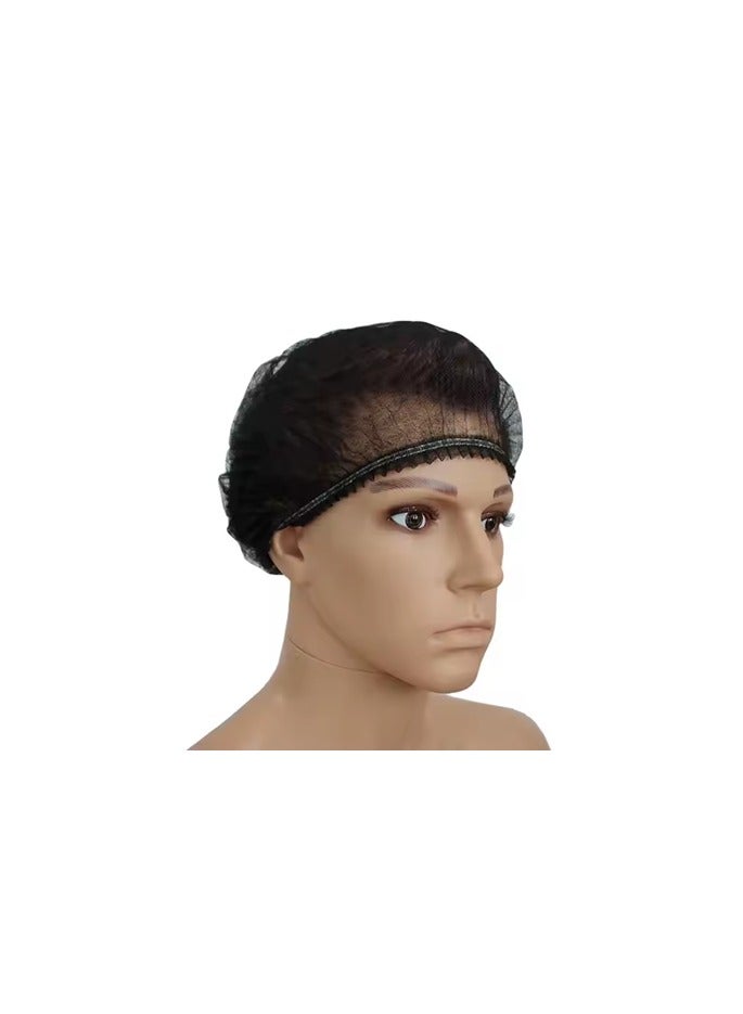Mazko 100- Piece Bouffant-Hairnet Cap -  Black Disposable for Cosmetics, Beauty, Kitchen, Cooking, Home Industries, Hospital, Surgery. - Image 5