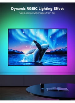 Govee Govee TV LED Backlight, RGBIC TV Backlight for 55-65 inch TVs, Smart LED Lights for TV with Bluetooth and Wi-Fi Control, Works with Alexa & Google Assistant, Music Sync, 99+ Scene Modes, Adapter  - Image 2