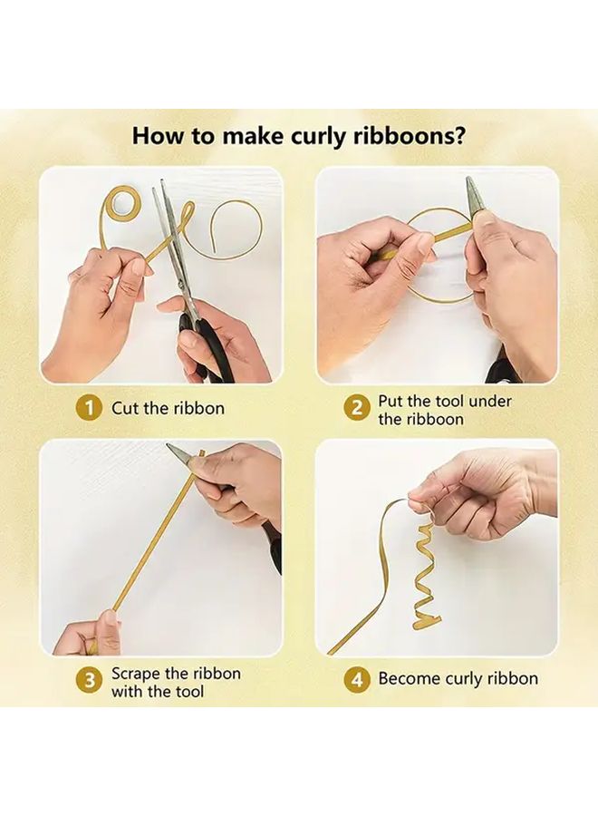 6 Pack 5mm Golden Ribbon Rolls 393 7inch Each Waterproof Plastic Balloon String for Gift Wrapping Crafts Party Decor - Image 5