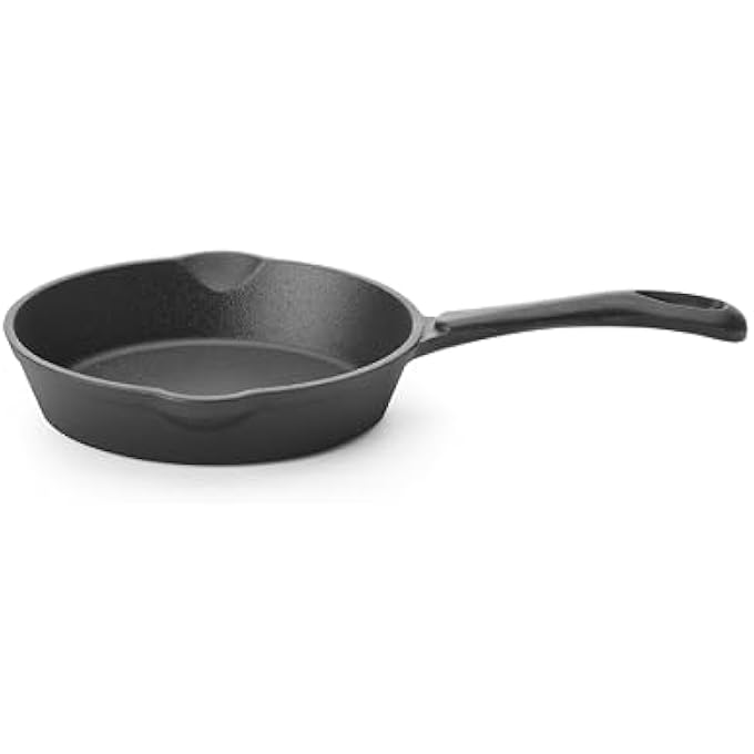 HENDI Cast Iron Frying Pan With 2 Nozzles Suitable For Gas Cooker Induction Cooker Electric Hob Ceramic Hob NonStick Handle 120 Mm Wall Thickness 4 Mm Frying Pan 165 - Image 3