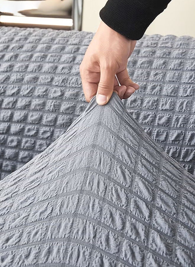 غطاء أريكة مناسب لـ 1/2/3 مقاعد، مقاوم للتجاعيد، يغطي الأريكة بالكامل، قابل للتمدد، مناسب لجميع الفصول، غطاء أريكة عالمي، مانع للانزلاق، وسادة أريكة مدمجة، متعدد الأحجام، مقاوم للتآكل، قابل للغسل في الغسالة، قابل للإزالة. - Image 5