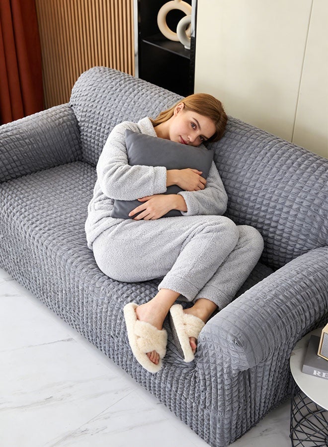 غطاء أريكة مناسب لـ 1/2/3 مقاعد، مقاوم للتجاعيد، يغطي الأريكة بالكامل، قابل للتمدد، مناسب لجميع الفصول، غطاء أريكة عالمي، مانع للانزلاق، وسادة أريكة مدمجة، متعدد الأحجام، مقاوم للتآكل، قابل للغسل في الغسالة، قابل للإزالة. - Image 3