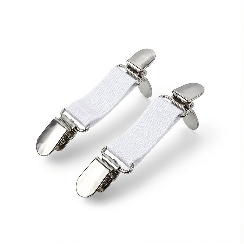 Premium Adjustable Sheet Holders Strong Grip No Slip Tight Fit White 4 Count - Image 3