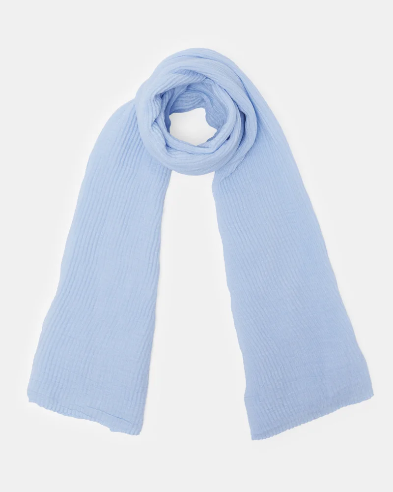 REDTAG Girls Blue Solid Scarf