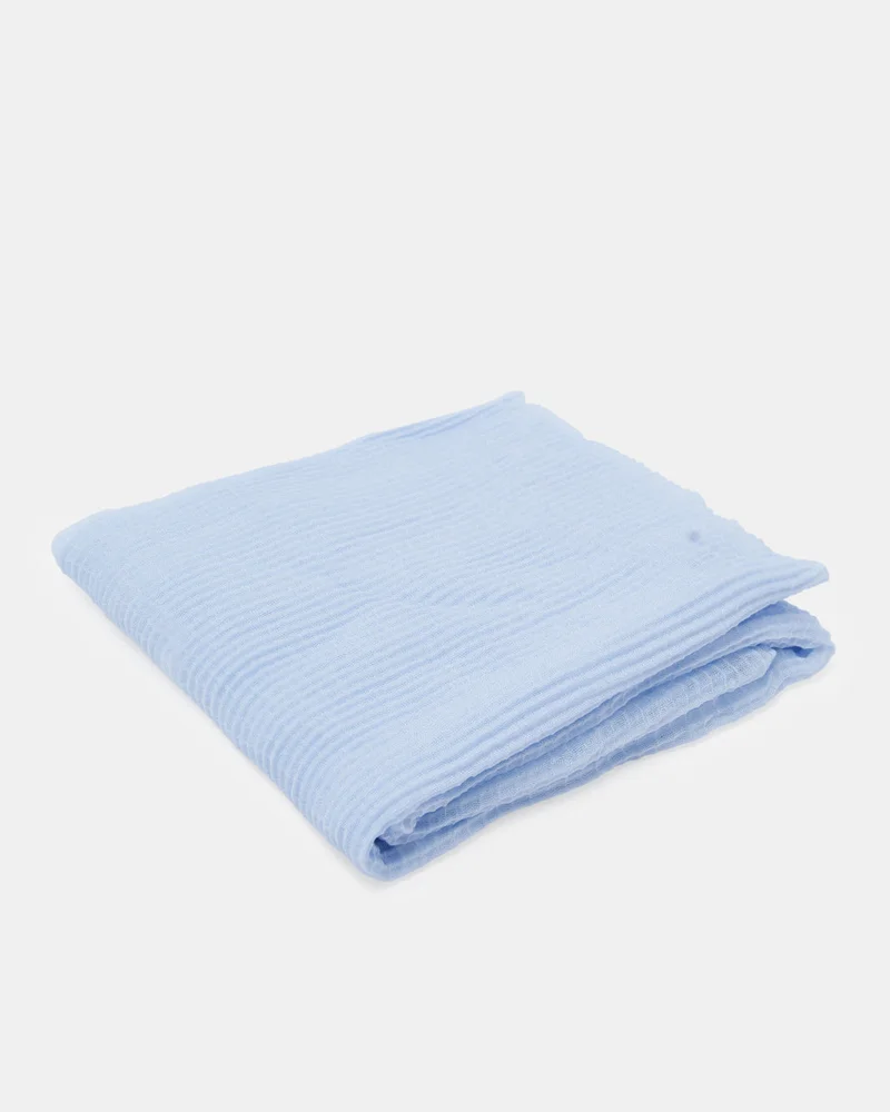 REDTAG Girls Blue Solid Scarf