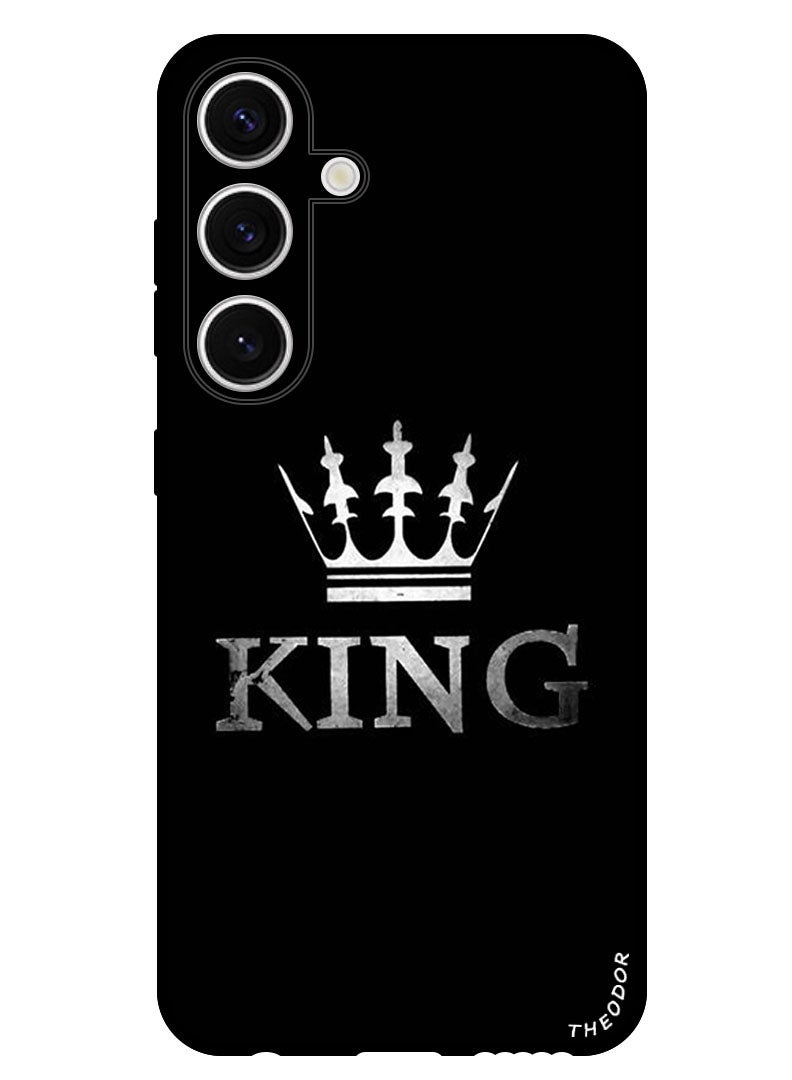 Theodor Protective Case Anti Scratch Shock Proof Bumper Cover For Samsung Galaxy S24 Plus King Crown - Image 1