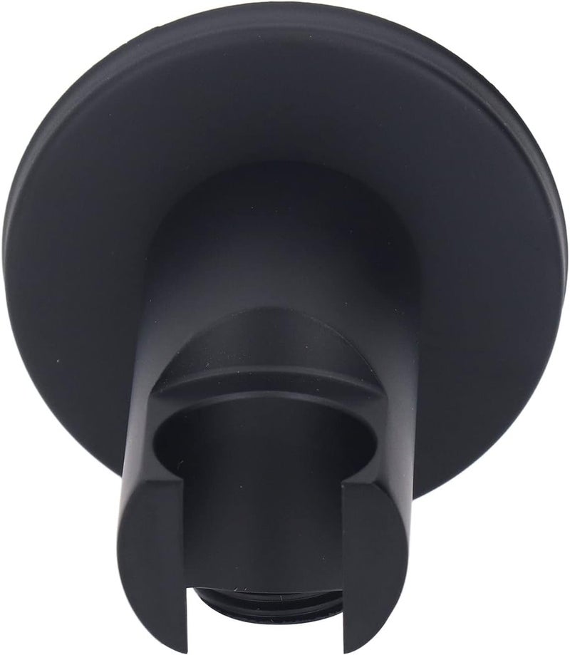 Jeanoko Copper Handheld Shower Wand Holder Adjustable Wall Mount Bracket for Bathroom Black Round for Most Shower Heads and Sprayers - Image 4