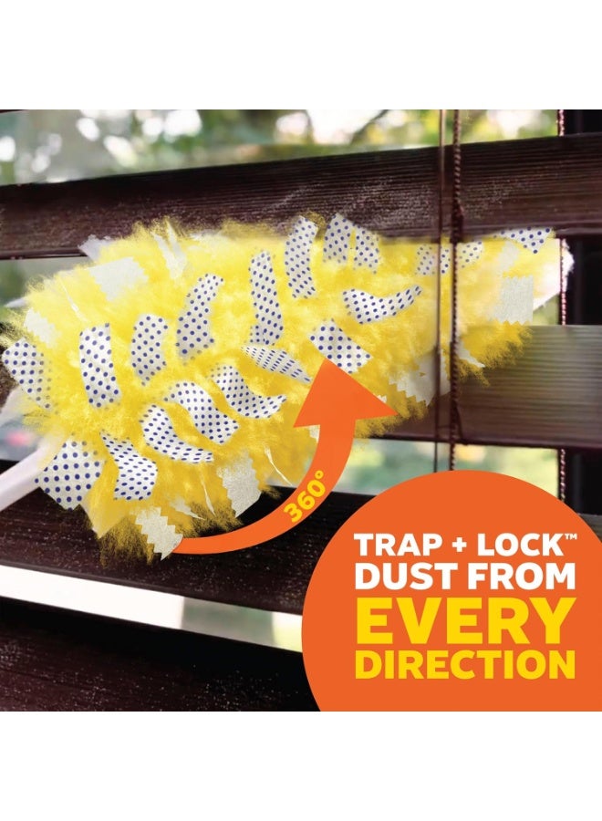 Swiffer Dusters Refill for Cleaning, Feather & Microfiber Duster Disposable Alternative, For Dusting Furniture, Blinds, Ceiling Fans, Walls, Helps Remove Allergens, Heavy Duty, Unscented, 11ct - Image 5