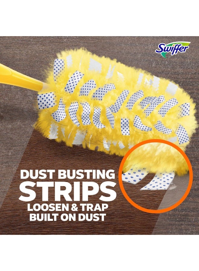 Swiffer Dusters Refill for Cleaning, Feather & Microfiber Duster Disposable Alternative, For Dusting Furniture, Blinds, Ceiling Fans, Walls, Helps Remove Allergens, Heavy Duty, Unscented, 11ct - Image 2