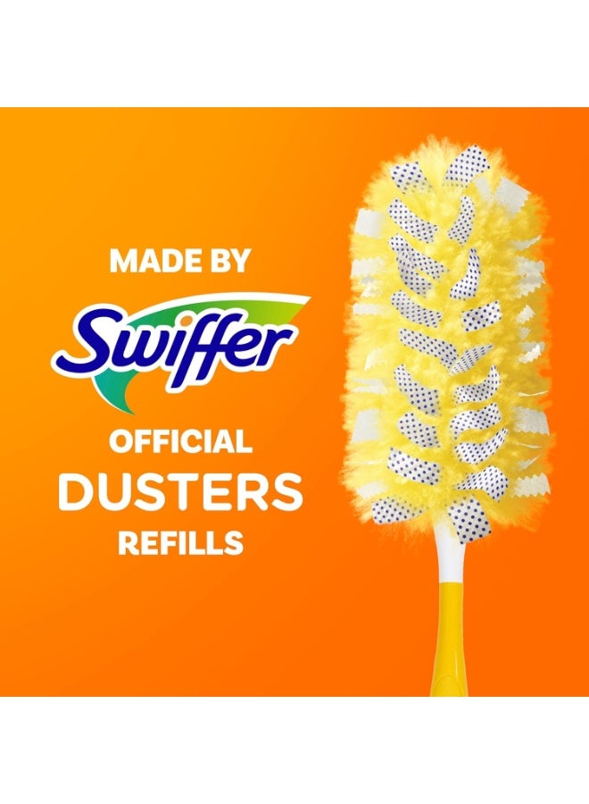 Swiffer Dusters Refill for Cleaning, Feather & Microfiber Duster Disposable Alternative, For Dusting Furniture, Blinds, Ceiling Fans, Walls, Helps Remove Allergens, Heavy Duty, Unscented, 11ct - Image 3