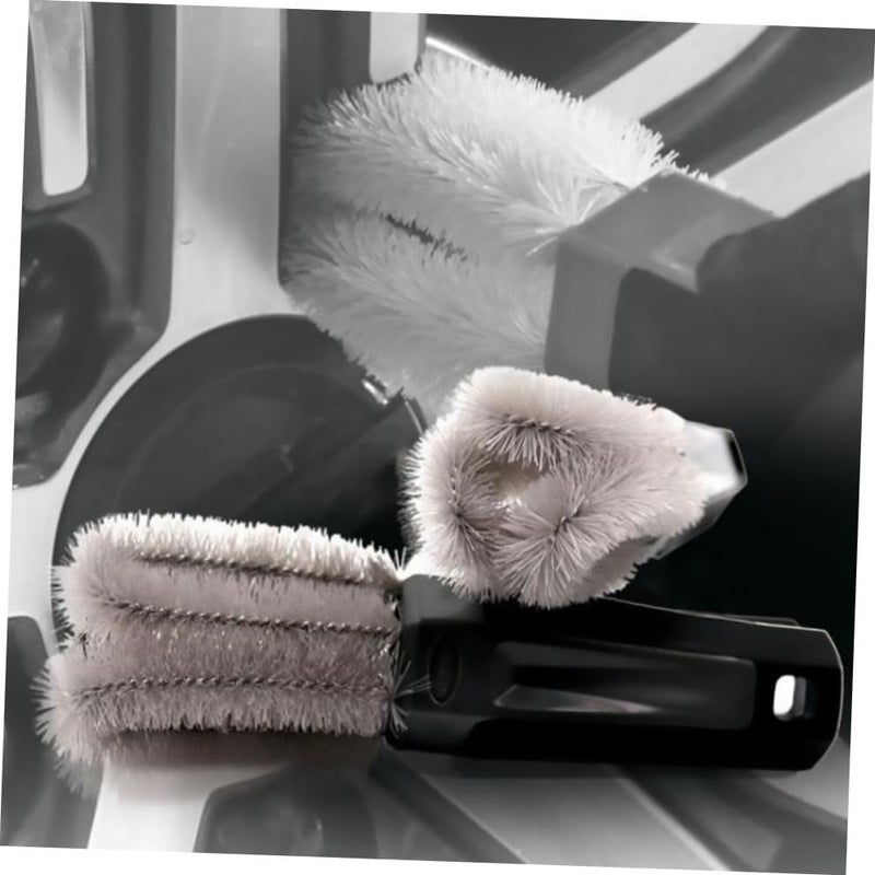 Healeved Car Lug Nut Brush and Wheel Cleaning Brush with Handle, Tire Lug Nut Cleaner for Automotive Detailing and Tire Maintenance - Image 4