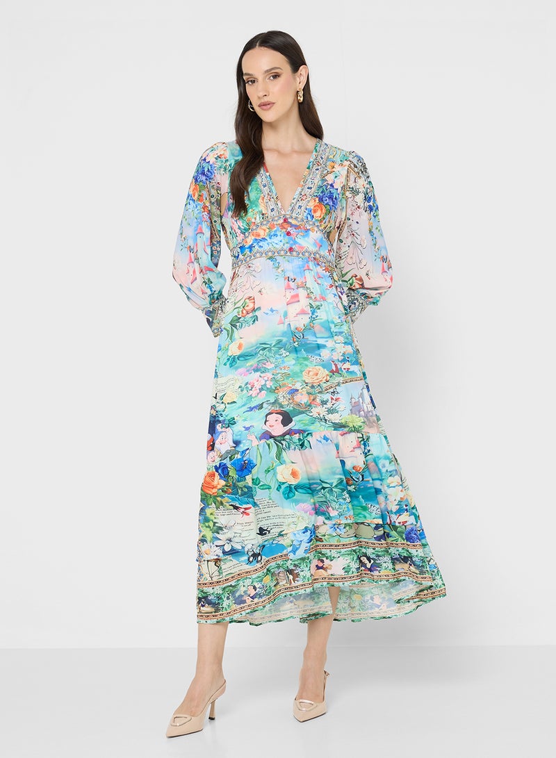 ايلا فستان بطبعة زهور - Image 4