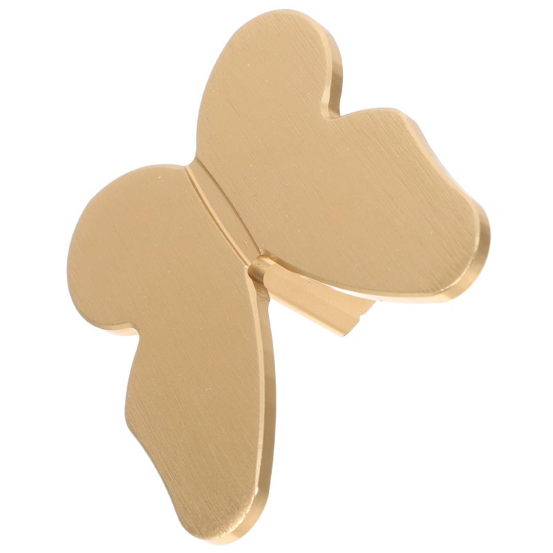 Butterfly Drawer Pulls Cabinet Knobs Brushed Metal Single Hole Furniture Hardware - Image 2