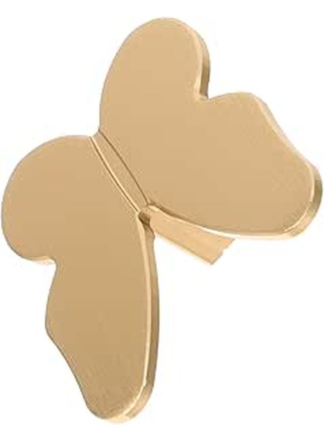 Butterfly Drawer Pulls Cabinet Knobs Brushed Metal Single Hole Furniture Hardware - Image 1