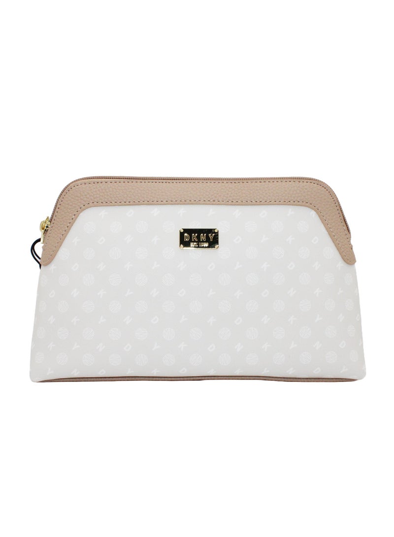 دكني حقيبة مستحضرات التجميل ليجاسي من دي كيه إن واي، حقيبة مكياج للسفر صغيرة، حقيبة تخزين مستحضرات التجميل صغيرة مقاومة للماء وخفيفة الوزن، حقيبة مكياج صغيرة، حقيبة أدوات الزينة للسفر - Image 1