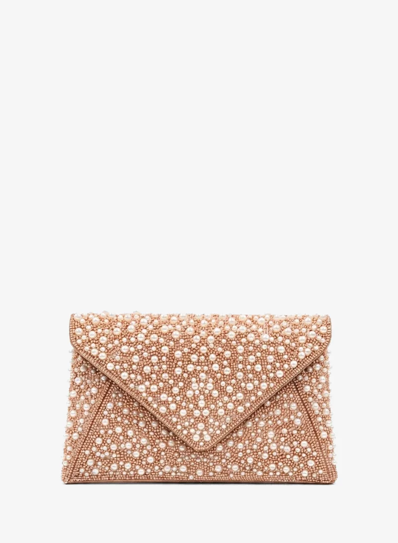 Viny Viny Women's Beaded Crystal Envelope Clutch – Embellished Evening Bag for Parties & Weddings