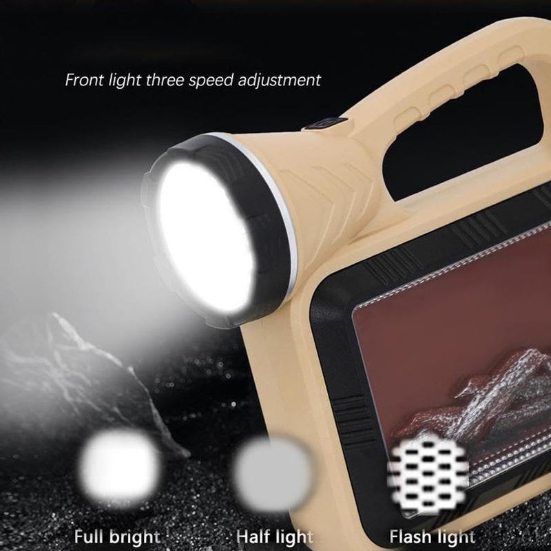 AMPLIN MultiFunction Hand Light Dual Light Source Flashlight COB High Brightness Detachable Lantern Camp Handle Patrol Emergency Best Keychain Lantern Torch Explosion Keychain Pocket high Torches he - Image 2