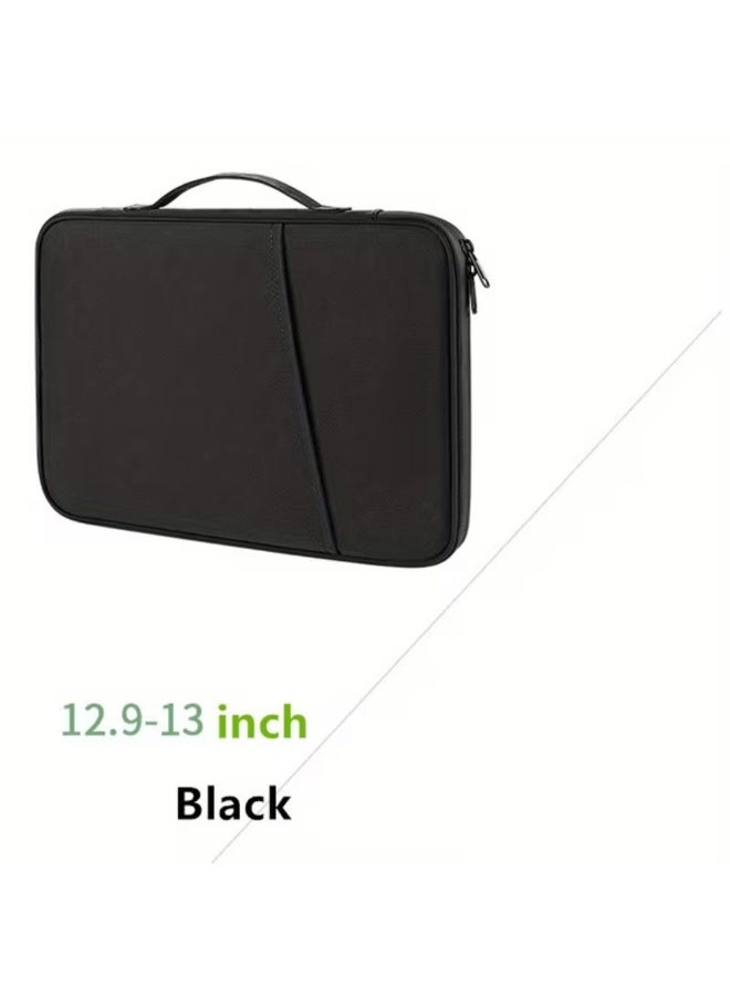 10.8–11 Inch Tablet Sleeve Bag, Protective Carrying Case with Handle, Shockproof Zipper Tablet Pouch, Travel Storage Organizer Case for iPad & Tablets, Black - Image 2