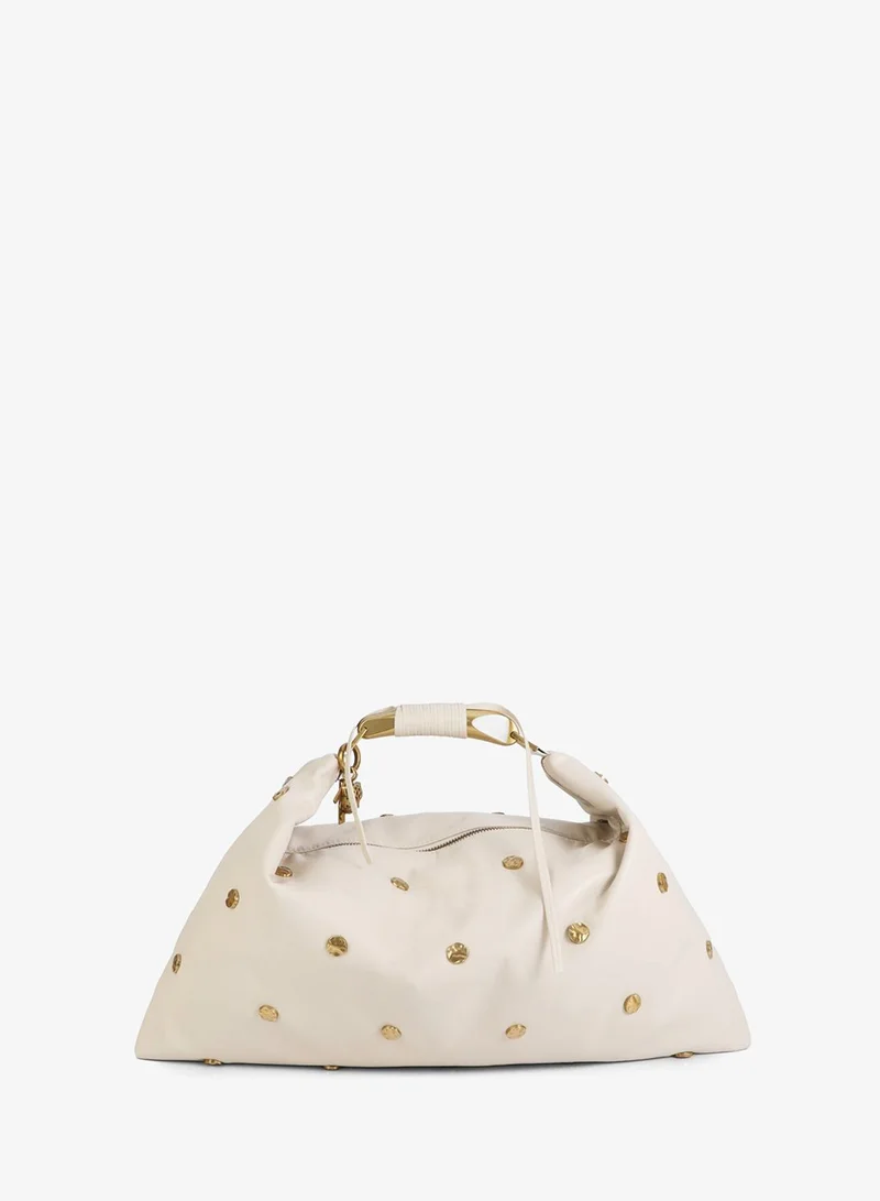 لولا كساديمونت Studded Textured Hobo Bag