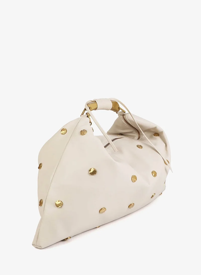 لولا كساديمونت Studded Textured Hobo Bag