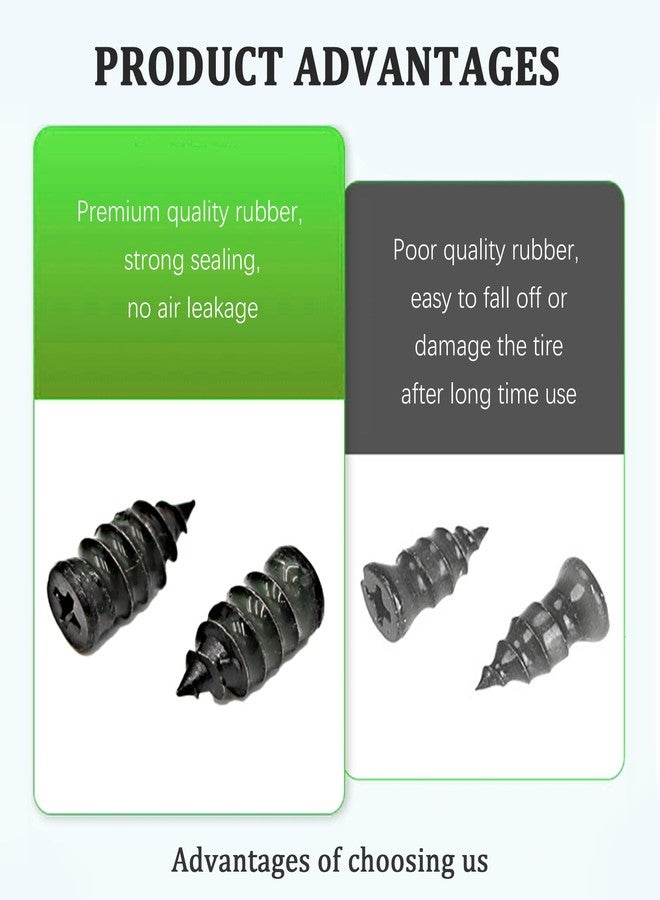 Salior 35PCS Tire Plug Kit with Screwdriver,Rubber Flat Tire Repair Kit for Fast Repair of Tire Punctures,Durable Car Tire Repair Kit Self-Service Repair Nails for Car Motorcycle Truck (35PCS) - Image 4