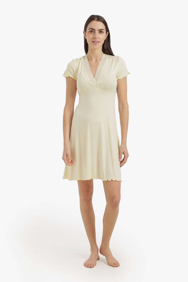 Carina Lace V-Neck Nightgown - Image 5