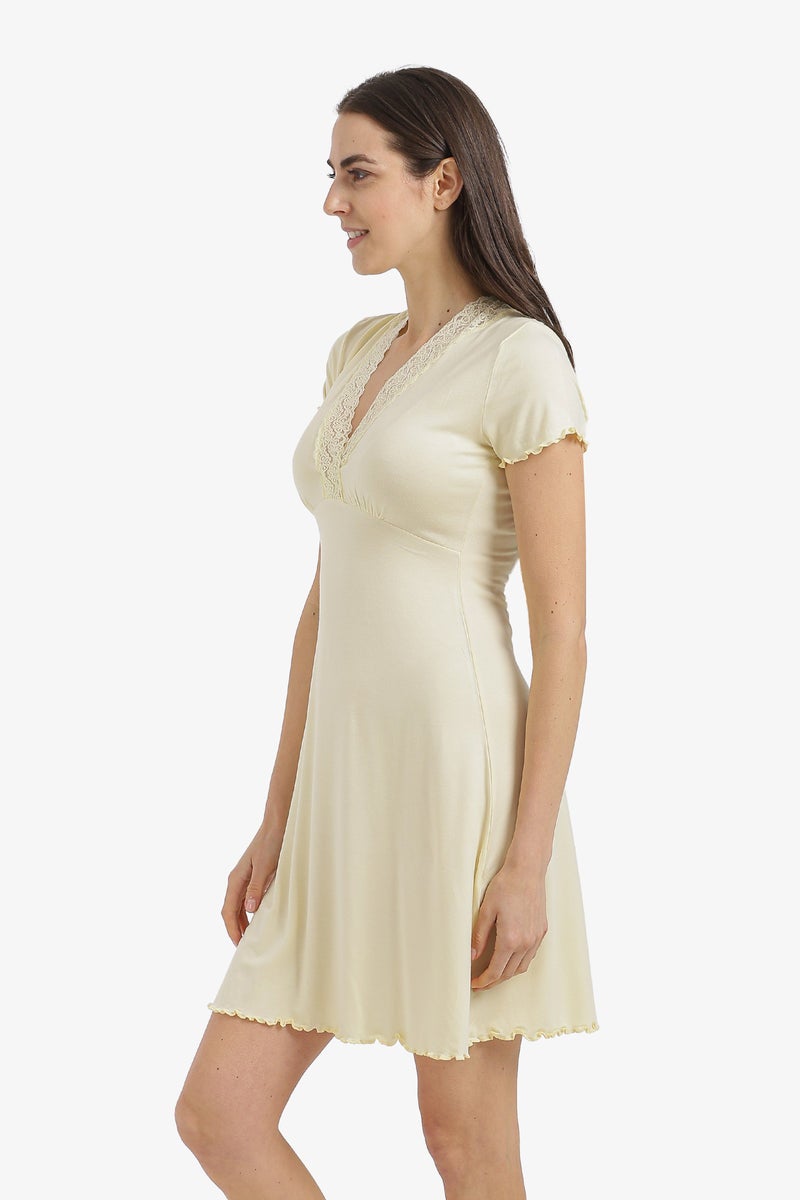 Carina Lace V-Neck Nightgown - Image 2