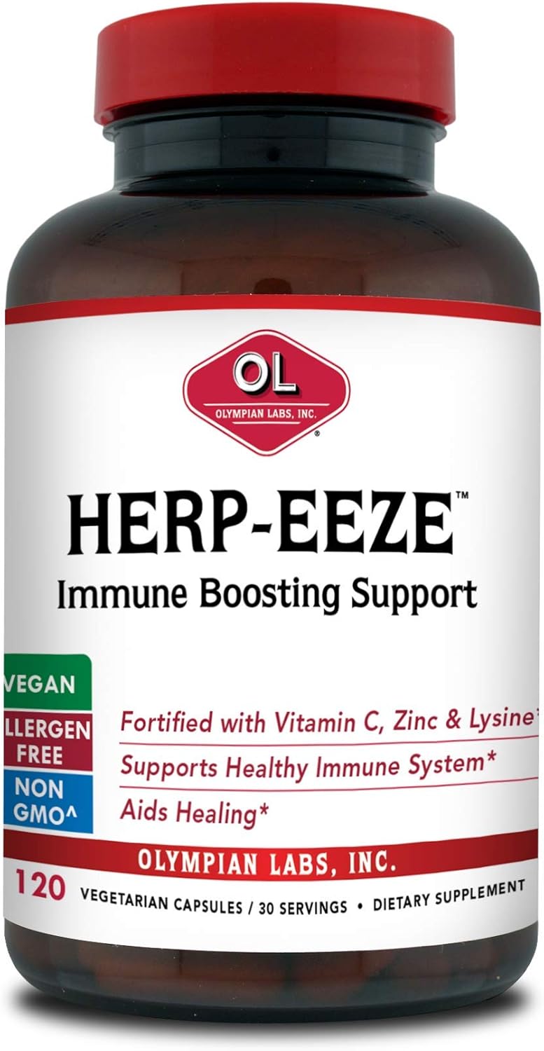 Olympian Labs Herpeeze Next Generation  120 Capsules  Immune Boosting Support - Image 1