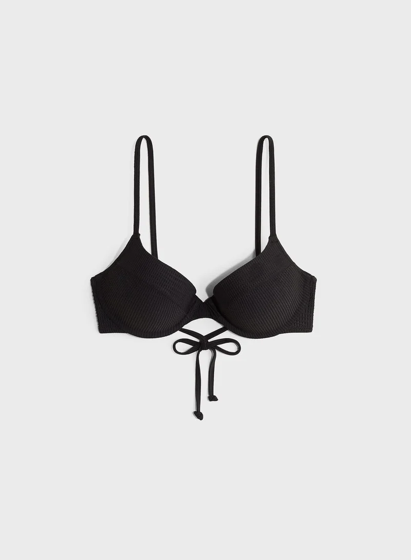 H&M Tie Detail Bikini Top