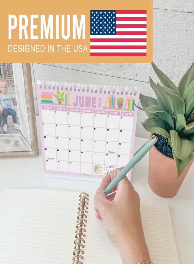 Hadley Designs Small Desk Calendar 2026-2027 - Standing Flip Desk Calendars 2026, 18 Months Stand Up Calendars from Jan 2026 to June 2027, Colorful Desktop Calendar Planner for Home, School, Office - Image 3