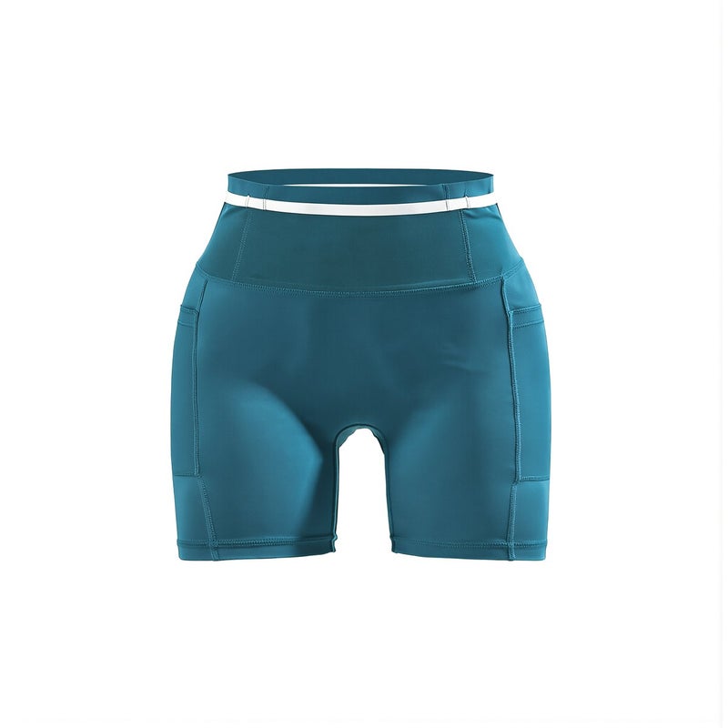 No Ride Up No Sticky No Chafe Workout Shorts Women Anti Fall Pocket Black S - Image 1