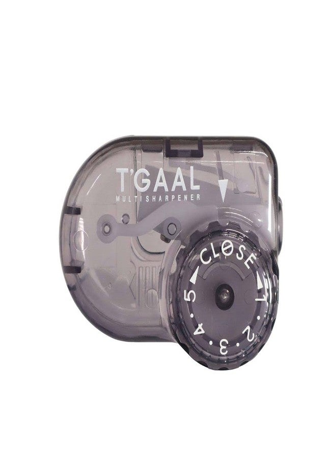 KUTSUWA STAD T'GAAL Angle Adjustable Pencil Sharpener, Translucent Black, 1 ea. (RS036BK),Translucent Black - Image 1